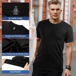 2&5 Pack Men's Sports T Shirts,Crew Neck Breathable Quick-Dry Short Sleeve, Lightweight Tee for Athletic Running - Image 6