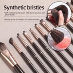BS-MALL Makeup Brush Set Professional Makeup Brushes with PU Leather Bag Makeup Brush Case Perfect for Makeup Enthusiasts & Professionals - Image 4