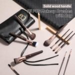 BS-MALL Makeup Brush Set Professional Makeup Brushes with PU Leather Bag Makeup Brush Case Perfect for Makeup Enthusiasts & Professionals - Image 7