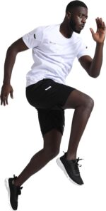 BUYJYA Men's Workout Clothes Athletic Shorts Shirt Set 3 Pack Basketball Football Training Running Gym Christmas gifts - Image 6