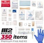M2 BASICS Professional 350 Piece First Aid Kit | Business, Home, Car | Hard Case, Dual Layer, Wall Mountable | Emergency Kit, Emergency Medical Kit - Image 4