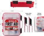 M2 BASICS Professional 350 Piece First Aid Kit | Business, Home, Car | Hard Case, Dual Layer, Wall Mountable | Emergency Kit, Emergency Medical Kit - Image 6