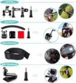 61 in 1 Action Camera Accessories Kit for GoPro Hero 13 12 11 10 9 8 7 6, Gopro Max, GoPro Fusion, Xiaomi, Insta360, DJI Osmo Action, AKASO APEMAN, Campark, SJCAM - Image 5