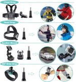 61 in 1 Action Camera Accessories Kit for GoPro Hero 13 12 11 10 9 8 7 6, Gopro Max, GoPro Fusion, Xiaomi, Insta360, DJI Osmo Action, AKASO APEMAN, Campark, SJCAM - Image 6
