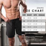 NIMOJIRO Men's 2 in 1 Running Shorts Workout Athletic Training Gym Outdoor Sports Shorts - Image 8