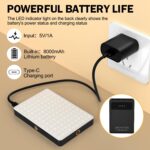 120 LED Selfie Light for iPhone, Portable Phone Light with Clip & Camera Tripod Adapter - 8000mAh Rechargeable, 3 Lighting Modes, CRI 97+ for Video Recording, TikTok, Tripod Mount Rings - Image 7