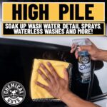 Chemical Guys MIC_506_12 Professional Grade Premium Microfiber Towels, Gold (16 Inch x 16 Inch) (Pack of 12) - Safe for Car Wash, Home Cleaning & Pet Drying Cloths - Image 6