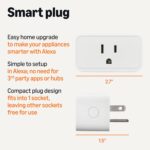 Amazon Basics Smart Plug, Works with Alexa Only, 2.4 GHz Wi-Fi, No Hub Required, 4-Pack, White - Image 3