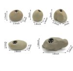 Aquatic Plant Pot for Aquarium, Ceramic Aquatic Decor Plant Cup Holder for Fish Tank Decoration (S 5pcs) - Image 4