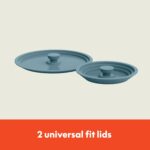 bella 9 Piece Ceramic Nonstick Cookware Set, Fits-anywhere™ Kitchenware w EverGood™ Coating, Dishwasher & Oven Safe, All Stovetops Compatible, Stackable Design, Cool Touch Handles, Surf - Image 7