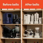 bella 9 Piece Ceramic Nonstick Cookware Set, Fits-anywhere™ Kitchenware w EverGood™ Coating, Dishwasher & Oven Safe, All Stovetops Compatible, Stackable Design, Cool Touch Handles, Surf - Image 8