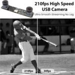 High Speed 210fps USB Camera with Global Shutter 800P Synchronization Dual Lens Monochrome B/W Camera Plug and Play for 3D Printing PC Lightburn QR Code Scanning VR and Face Recognition - Image 3