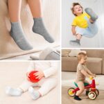ELUTONG Toddler Baby Socks with Grips 16 Pack Non Slip Ankle Grip Socks for Infant Baby Kids Girls Boys - Image 4