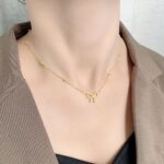 SUNNYOUTH Bow Necklace for Women Bowknot Choker Necklace 14K Gold Plated Ribbon Choker Necklaces Fashion Jewelry Gifts - Image 6
