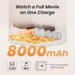 [Sound by JBL & Built-in Battery] Yaber T2 Outdoor Projector with WiFi 6 and Bluetooth, Native 1080P Smart Movie Portable Projector for Inside and Outside, Compatible with TV Dongle (Not included) - Image 3