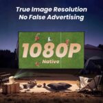 [Sound by JBL & Built-in Battery] Yaber T2 Outdoor Projector with WiFi 6 and Bluetooth, Native 1080P Smart Movie Portable Projector for Inside and Outside, Compatible with TV Dongle (Not included) - Image 4