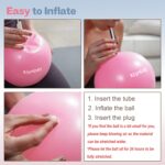 Small Exercise Ball, 9 Inch Mini Pilates Ball, Anti Burst and Slip Resistant Mini Yoga Ball for Stability, Fitness, Physical Therapy, Stretching & Core Strength Workout at Home Gym & Office - Image 7