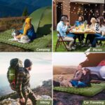 Sleeping Pad, Ultralight Inflatable Sleeping Pad for Camping, Built-in Pump, Ultimate for Camping, Hiking, Airpad, Carry Bag, Repair Kit, Compact & Lightweight Air Mattress(Green) - Image 7