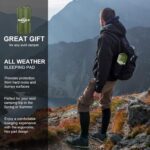 Sleeping Pad, Ultralight Inflatable Sleeping Pad for Camping, Built-in Pump, Ultimate for Camping, Hiking, Airpad, Carry Bag, Repair Kit, Compact & Lightweight Air Mattress(Green) - Image 8