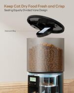 Automatic Cat Feeder Food Dispenser: 4L Timed Small Dog Dry Food Dispenser with 10s Voice - Distributeur Nourriture Chat Hund Programmable - Auto Pet Feeder with 1-6 Meals Per Day - Image 4