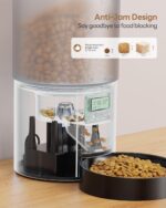 Automatic Cat Feeder Food Dispenser: 4L Timed Small Dog Dry Food Dispenser with 10s Voice - Distributeur Nourriture Chat Hund Programmable - Auto Pet Feeder with 1-6 Meals Per Day - Image 5