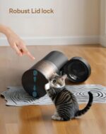 Automatic Cat Feeder Food Dispenser: 4L Timed Small Dog Dry Food Dispenser with 10s Voice - Distributeur Nourriture Chat Hund Programmable - Auto Pet Feeder with 1-6 Meals Per Day - Image 7