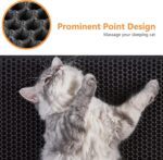 Cat Litter Mat 23"X17" Litter Box Mat, EVA Honeycomb Double Layer Design, Urine & Waterproof, Scatter Control Kitty Litter Mat, Less Waste, Easier To Clean,Washable, Black - Image 8