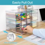 Vtopmart Acrylic Organizer with 16 Drawers (4 Set),Clear Storage Drawers for Office Supplies,Desk Organization and Storage for Makeup,Jewelry,Art Crafts - Image 4