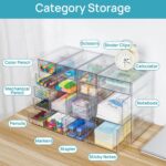 Vtopmart Acrylic Organizer with 16 Drawers (4 Set),Clear Storage Drawers for Office Supplies,Desk Organization and Storage for Makeup,Jewelry,Art Crafts - Image 5