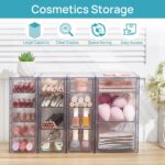 Vtopmart Acrylic Organizer with 16 Drawers (4 Set),Clear Storage Drawers for Office Supplies,Desk Organization and Storage for Makeup,Jewelry,Art Crafts - Image 8