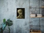 Wieco Art Skull of a Skeleton with Burning Cigarette, 1886 by Vincent Van Gogh Canvas Wall Art for Home Decor and Wall Decor Post-impressionism Canvas Prints Pictures Artwork - Image 3