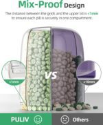 PULIV Large Supplement Organizer Bottle, Holds Plenty of 6 Various Vitamins in 1 Pill Dispenser with Anti-Mixing & Wide Openings Design, Easy to Retrieve Meds, Includes 20 Pcs Stick-on Labels White - Image 5