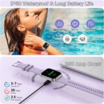 Smart Watch, 1.83" HD Smartwatch for Men Women with 120 Sports Modes, Bluetooth Call & Make Call, Health, Fitness & Sleep Tracker, Timer, 5 ATM Water-Resistance, Fitness Watch for Android/iOS, Purple - Image 7