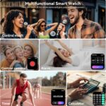 Smart Watch, 1.83" HD Smartwatch for Men Women with 120 Sports Modes, Bluetooth Call & Make Call, Health, Fitness & Sleep Tracker, Timer, 5 ATM Water-Resistance, Fitness Watch for Android/iOS, Purple - Image 8