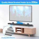 notiela Soundbar Wall Mount for LG Soundbar Mount Space Saving Soundbar Mount Under TV or Above TV for LG SK1 SK5 SK6 SK8 SK4Y SK5Y SK6Y SP2 Sound Bar Shelf - Image 6
