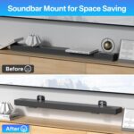 notiela Soundbar Wall Mount for LG Soundbar Mount Space Saving Soundbar Mount Under TV or Above TV for LG SK1 SK5 SK6 SK8 SK4Y SK5Y SK6Y SP2 Sound Bar Shelf - Image 7