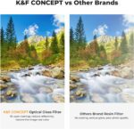 K&F Concept 55mm UV/CPL/ND Lens Filter Kit (3 Pieces)-18 Multi-Layer Coatings, UV Filter + Polarizer Filter + Neutral Density Filter (ND4) + Cleaning Cloth+ Filter Pouch for Camera Lens (K-Series) - Image 7