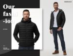 Rdruko Men's Down Puffer Jacket with Hood Packable Lightweight Puffy Hooded Winter Coat Light Thin Insulated Jacket - Image 8