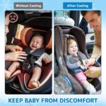 Orzbow Car Seat Cooling Pad for Toddler with Removable Ice Pack, Summer Baby Cooling Pad for Car Seats and Strollers, Portable Carseat Cooler Ice Cushion, Keeping Baby Cool in The Summer, Gray - Image 5