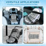 Orzbow Car Seat Cooling Pad for Toddler with Removable Ice Pack, Summer Baby Cooling Pad for Car Seats and Strollers, Portable Carseat Cooler Ice Cushion, Keeping Baby Cool in The Summer, Gray - Image 7
