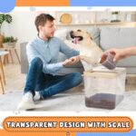 2 Pack Airtight Dog Food Storage Container, Up to 10 Lbs, Pet Cat Food Container Clear Storage Bin with Measuring and 2 Scoops for Dog Cat Bird and Other Pet - Image 5
