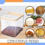 2 Pack Airtight Dog Food Storage Container, Up to 10 Lbs, Pet Cat Food Container Clear Storage Bin with Measuring and 2 Scoops for Dog Cat Bird and Other Pet - Image 7