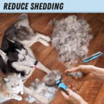 Pet Grooming Combo - Blue Deshedding Brush with Metal Comb for Detangling and Dematting Long, Matted Fur on Cats and Dogs - Image 6