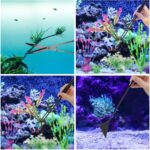 Aquarium Aquascape Tools Kit, 4 in 1 Anti-Rust Aquatic Plant Aquascaping Tool Stainless Steel Black Tweezers Scissors Spatula for Aquarium Tank Clean Fish Tank Aquascape Tools Sets (Black) - Image 8