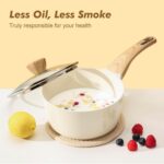 SENSARTE Ceramic Cookware Sets, Pots and Pans Set Non stick, 14-Piece Induction Cookware, Non toxic Healthy Non Stick Kitchen Cooking Set, with Frying Pans Set, PFAS PTFE PFOA PFOS Free - Image 8