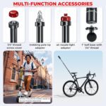 Aluminum Alloy Motorcycle Camera Mount Kit for GoPro Insta360 DJI, 360° Rotating Heavy-Duty Bike Handlebar Anti-Theft Clamp Mount with Extendable Selfie Stick for Motorcycle Bike ATV UTV - Image 6