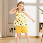 Baby Girls Clothes Sleeveless Ruffle Bowknot Dress Top Toddler Floral Tops and Shorts Pants Sets Summer Outfit - Image 3