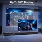 [Electric Focus/Auto Keystone] Projector with WiFi and Bluetooth, Native 1080P 4K Supported,FUDONI Outdoor Movie Projector for Home Theater UP to 300", for iOS/Android/Laptop/TV Stick/HDMI/USB - Image 9