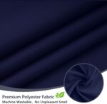 Navy Blue Fabric Shower Curtain Liner with 3 Large Magnets, 72 x 84 inch Extra Long Waterproof Cloth Shower Liner, Bathroom Dark Blue Tall Shower Curtain Machine Washable - Image 3