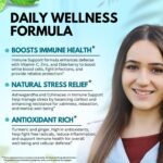 Elderberry Immune Support Supplement 8-in-1 Formula with Echinacea, Vitamin C & Zinc, Vitamin D 5000 IU, Turmeric, Ginger, Ashwagandha – Pack of 2 - Image 6
